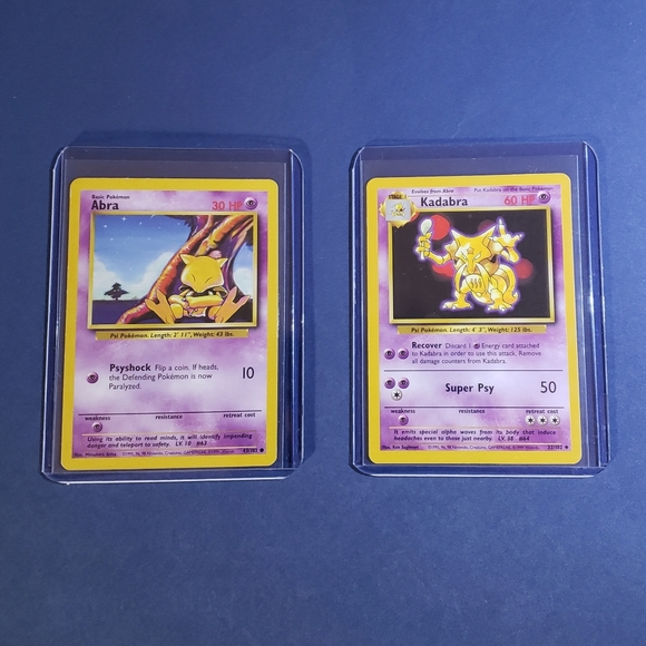 first edition abra pokemon card Abra 43/102 – Pokémon Karte – Trödelfuchs Vintage Shop main image 1